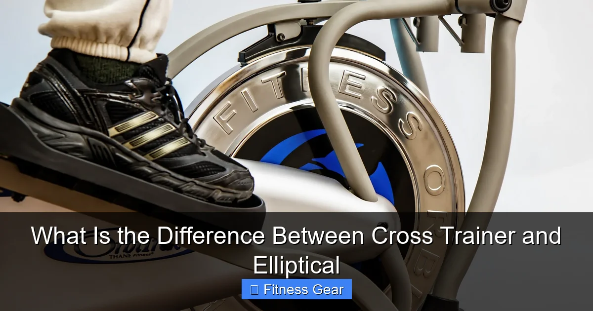 What Is the Difference Between Cross Trainer and Elliptical