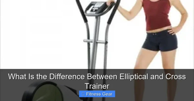 What Is the Difference Between Elliptical and Cross Trainer