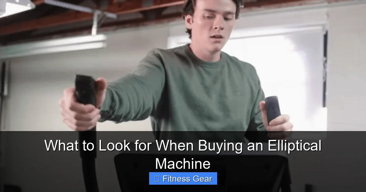 What to Look for When Buying an Elliptical Machine