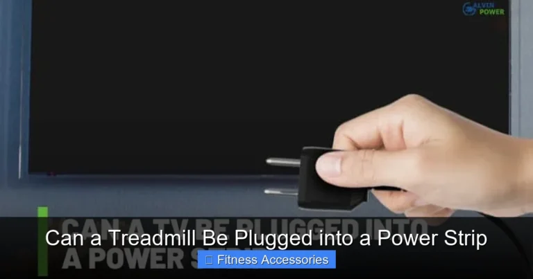 Can a Treadmill Be Plugged into a Power Strip