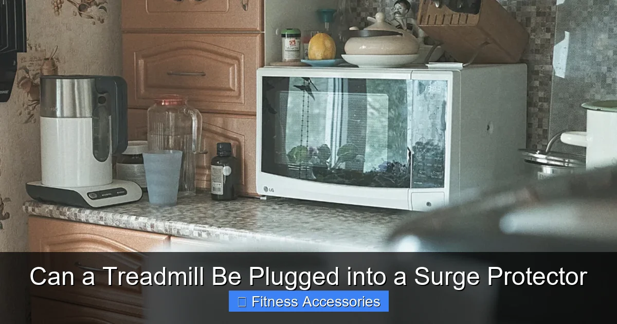 Can a Treadmill Be Plugged into a Surge Protector