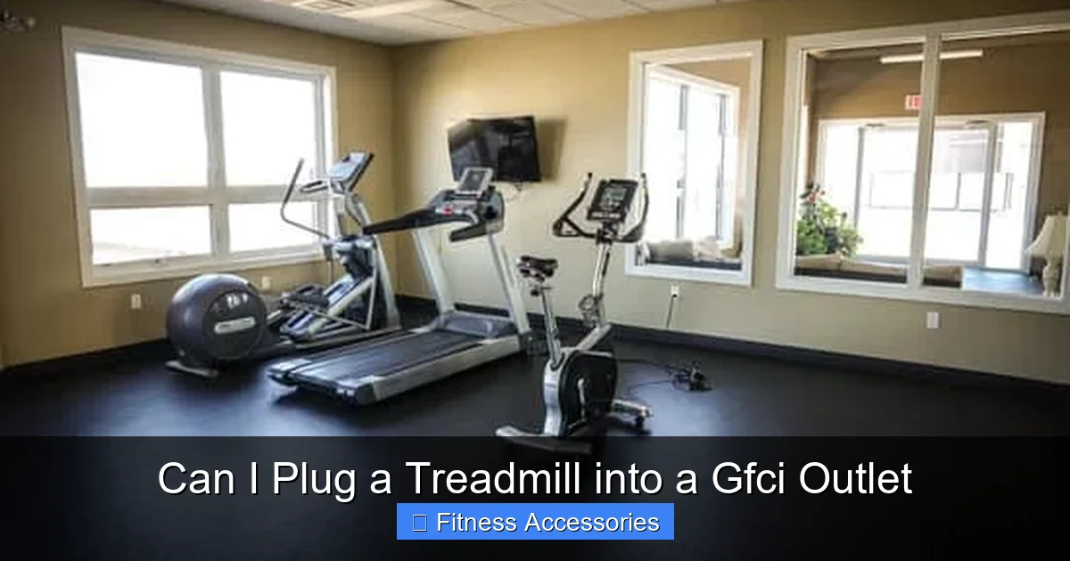 Can I Plug a Treadmill into a Gfci Outlet