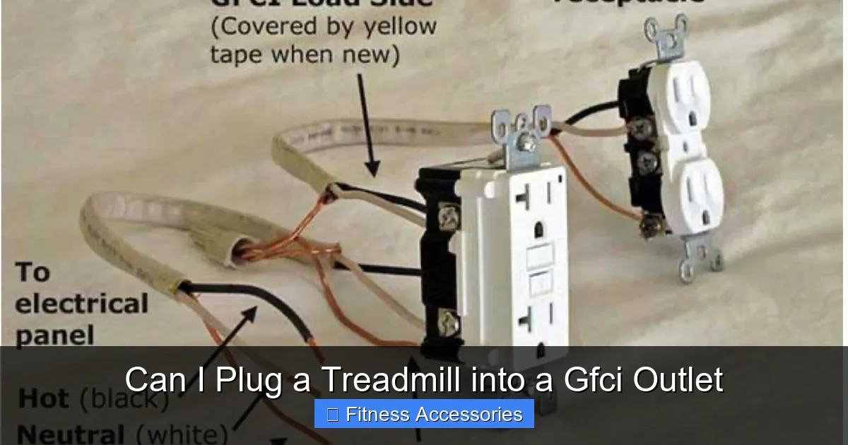 Can I Plug a Treadmill into a Gfci Outlet