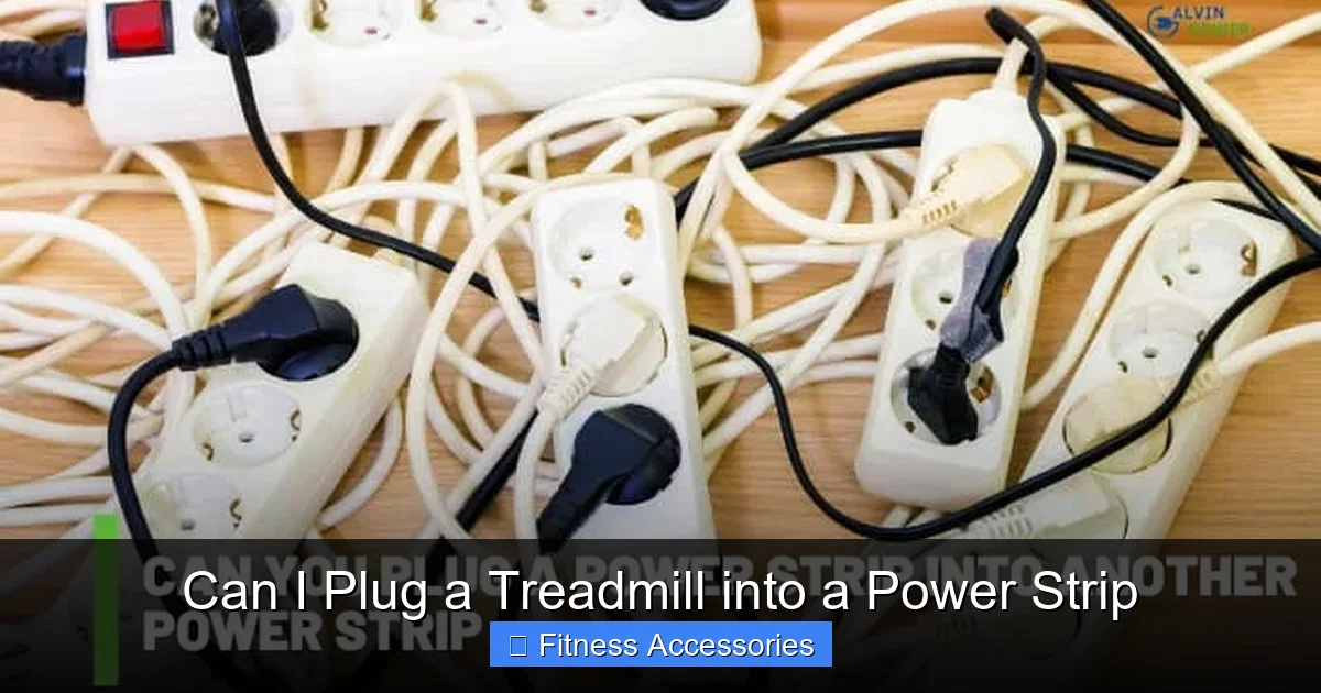 Can I Plug a Treadmill into a Power Strip