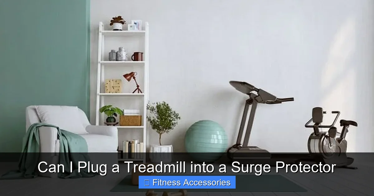 Can I Plug a Treadmill into a Surge Protector