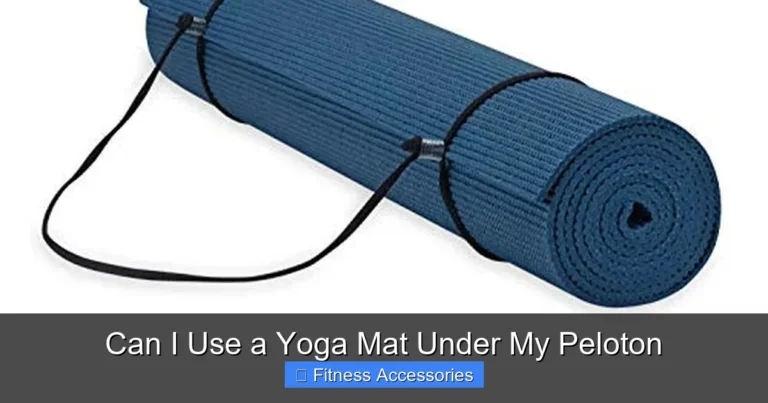 Can I Use a Yoga Mat Under My Peloton