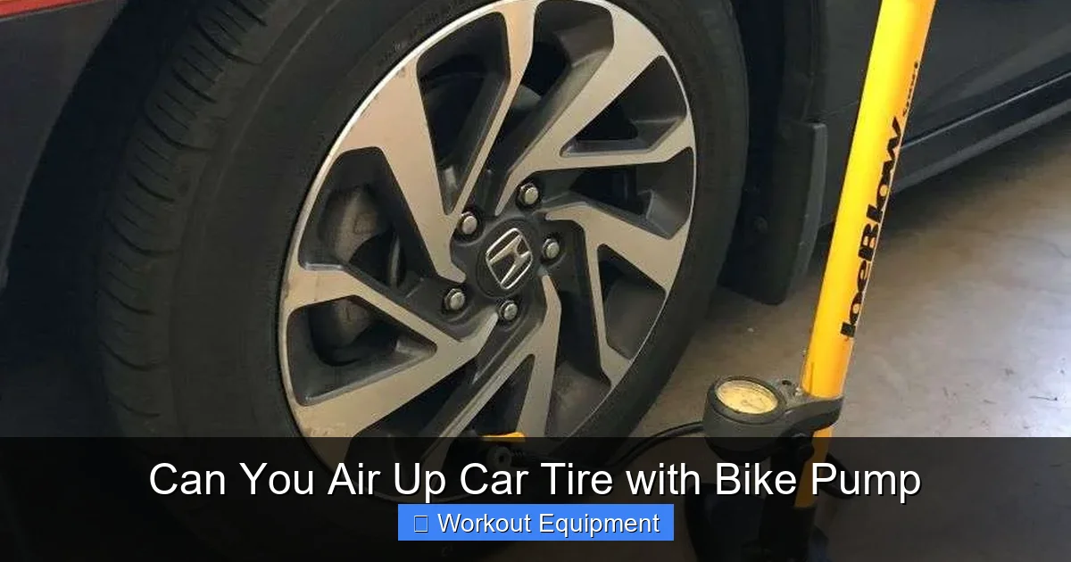 Can You Air Up Car Tire with Bike Pump