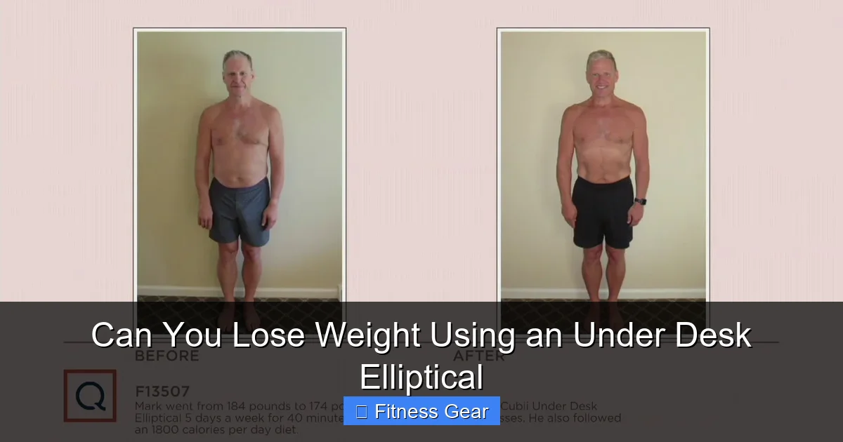 Can You Lose Weight Using an Under Desk Elliptical