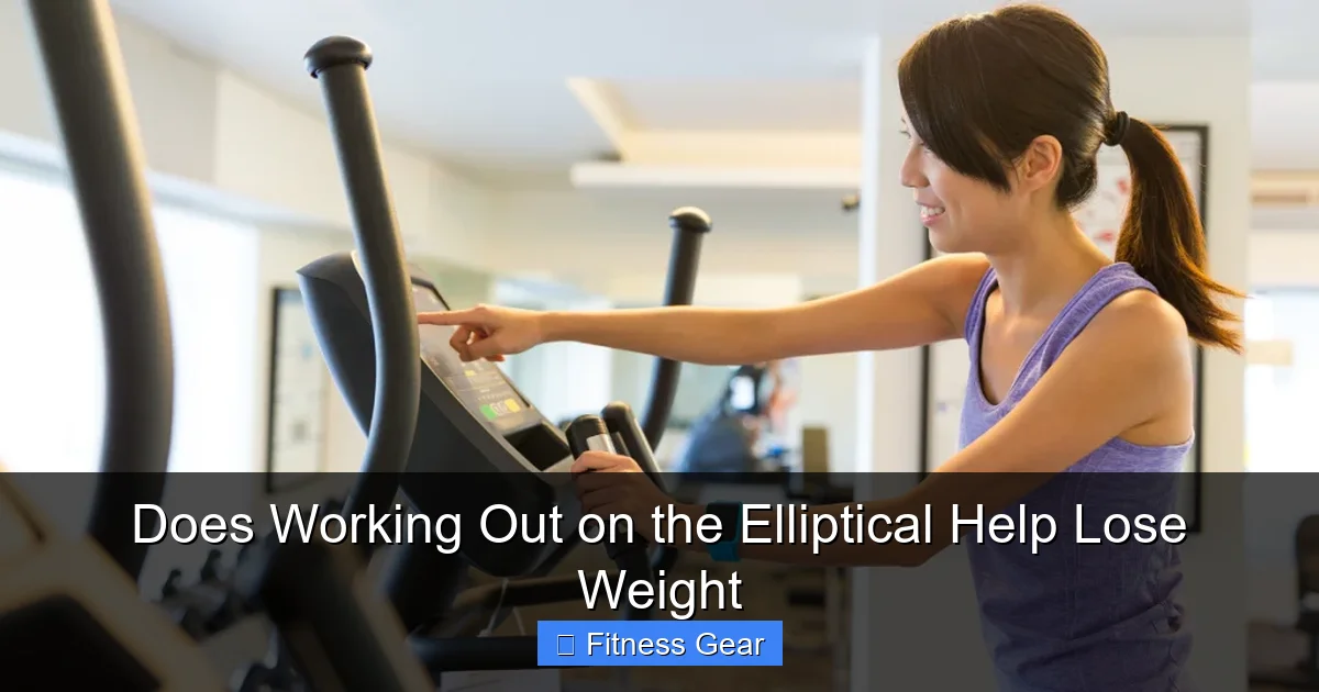 Does Working Out on the Elliptical Help Lose Weight
