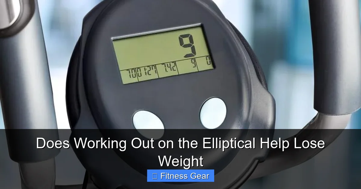 Does Working Out on the Elliptical Help Lose Weight