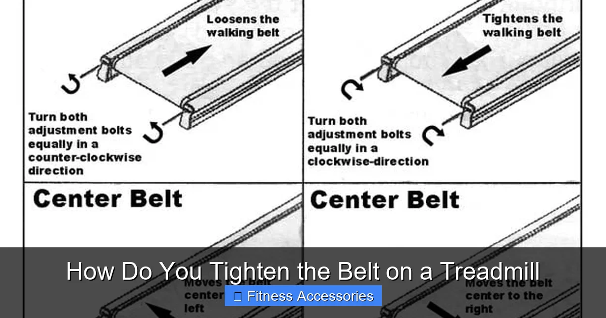 How Do You Tighten the Belt on a Treadmill