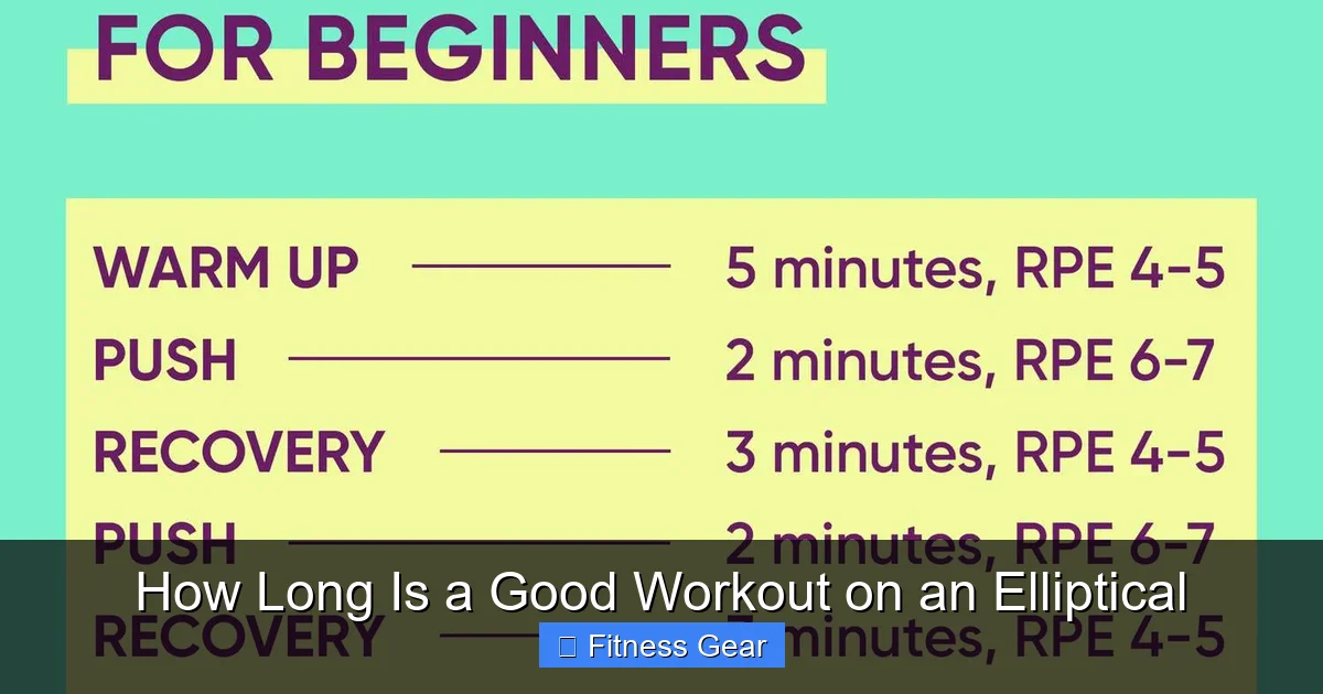How Long Is a Good Workout on an Elliptical
