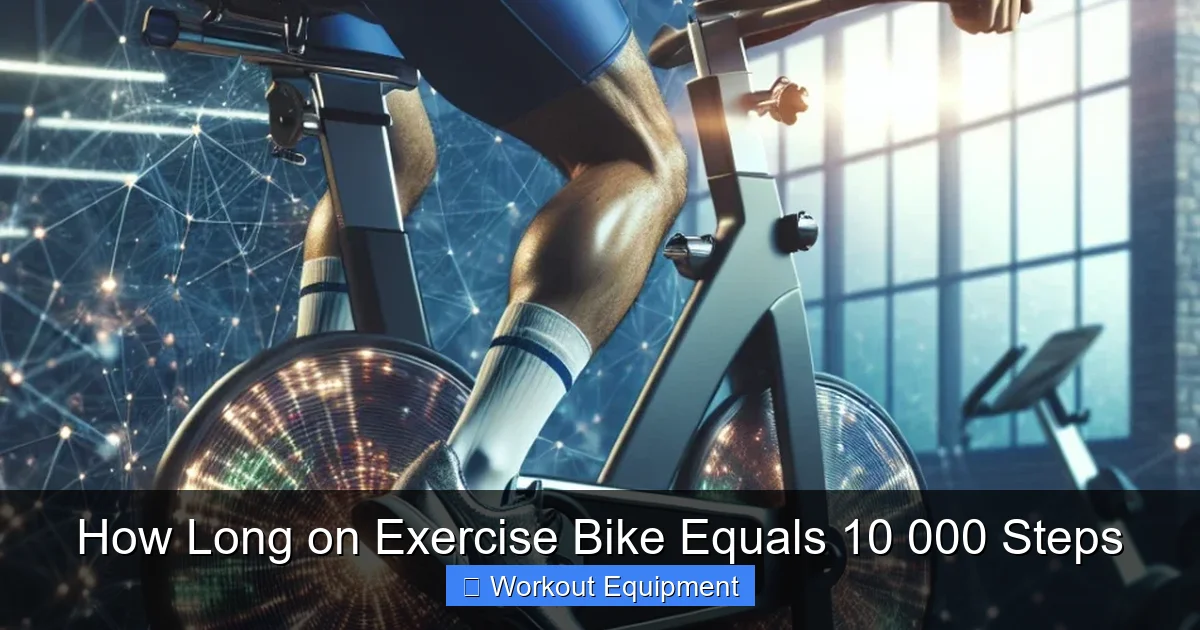 How Long on Exercise Bike Equals 10 000 Steps