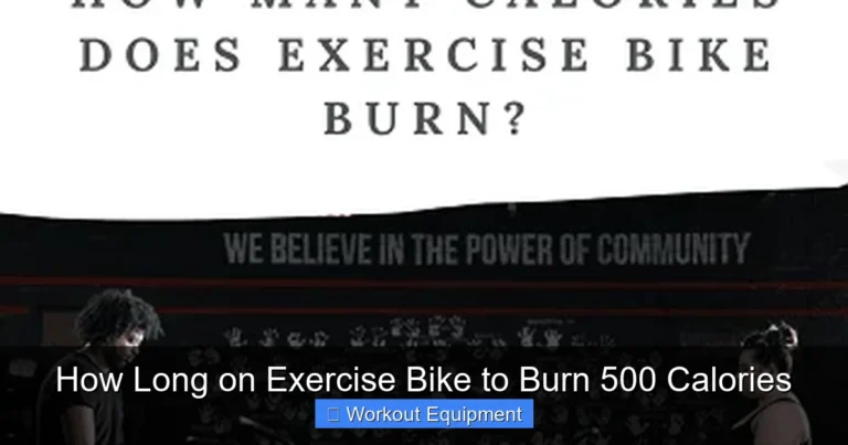 How Long on Exercise Bike to Burn 500 Calories