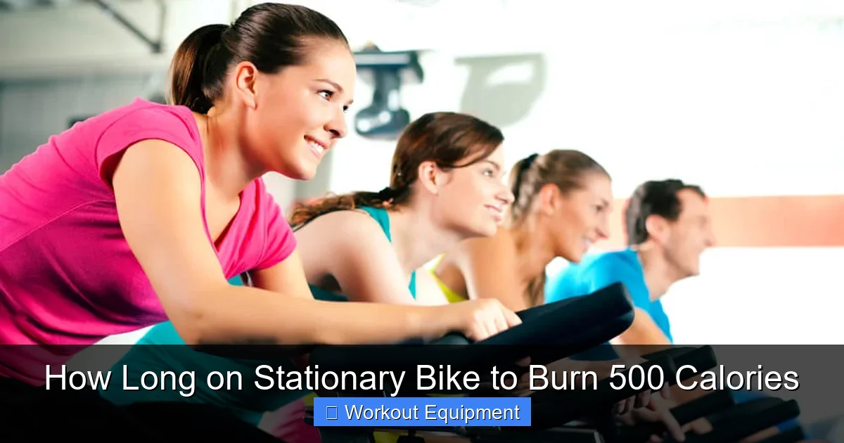 How Long on Stationary Bike to Burn 500 Calories