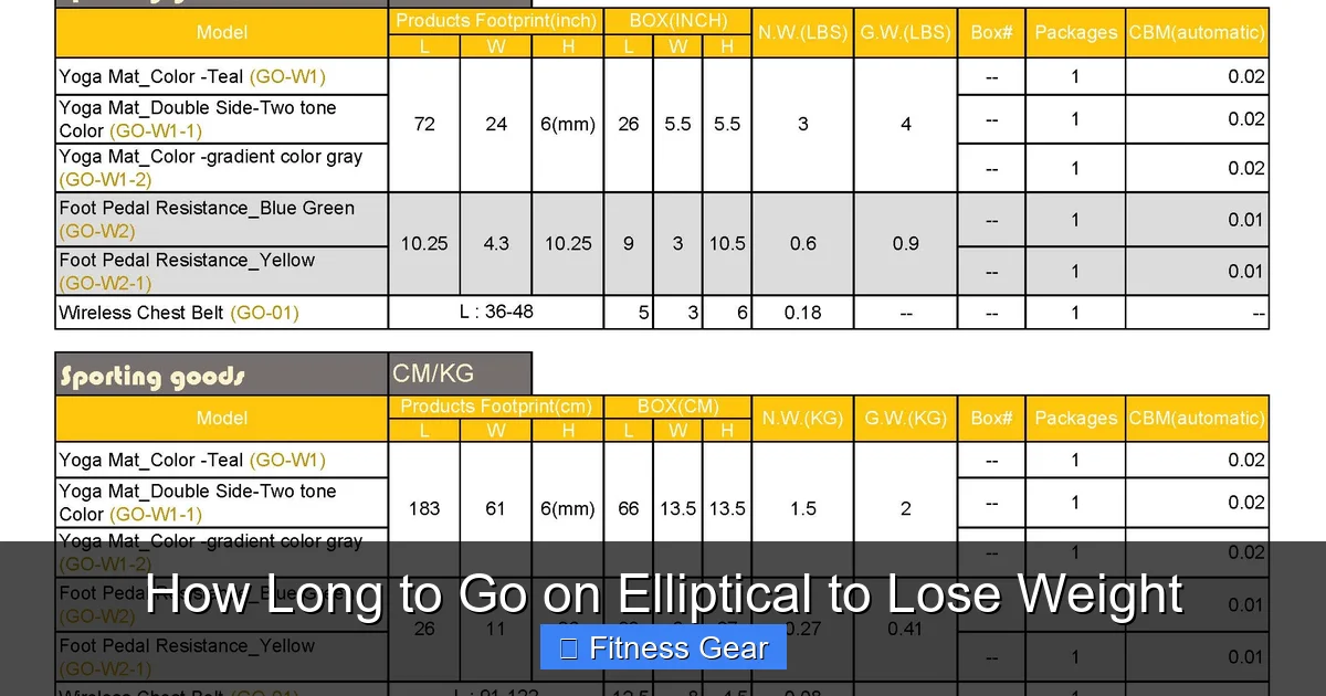 How Long to Go on Elliptical to Lose Weight