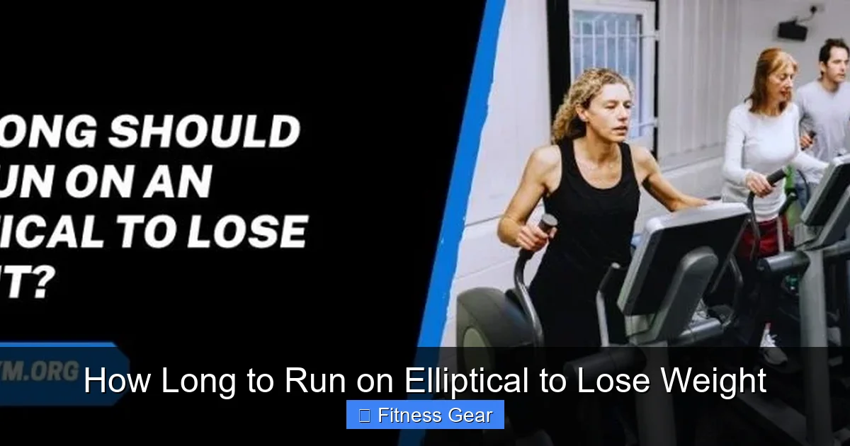 How Long to Run on Elliptical to Lose Weight