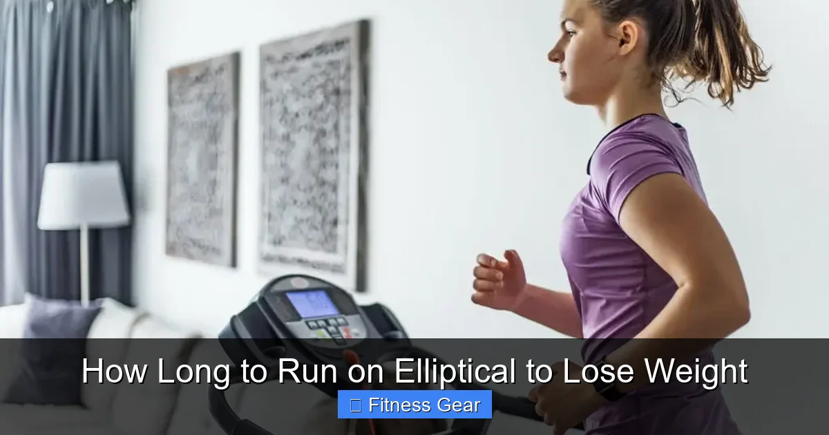 How Long to Run on Elliptical to Lose Weight