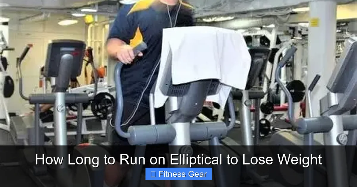 How Long to Run on Elliptical to Lose Weight