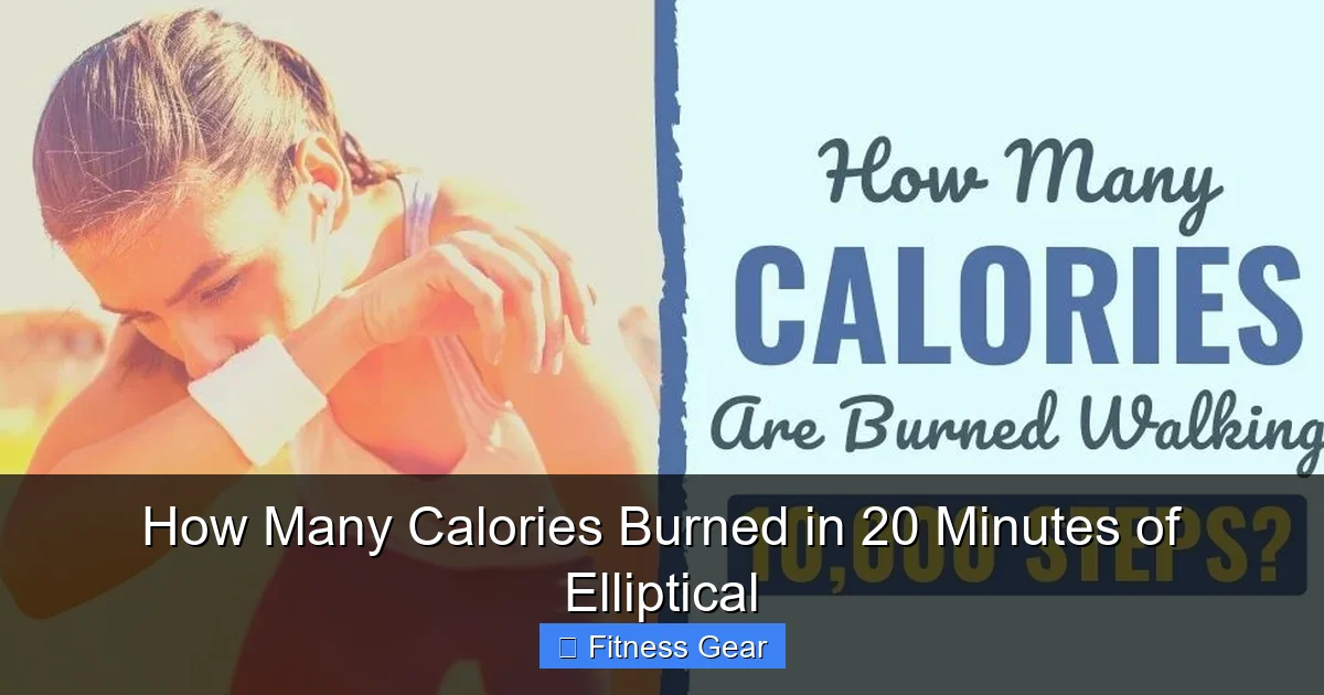 How Many Calories Burned in 20 Minutes of Elliptical