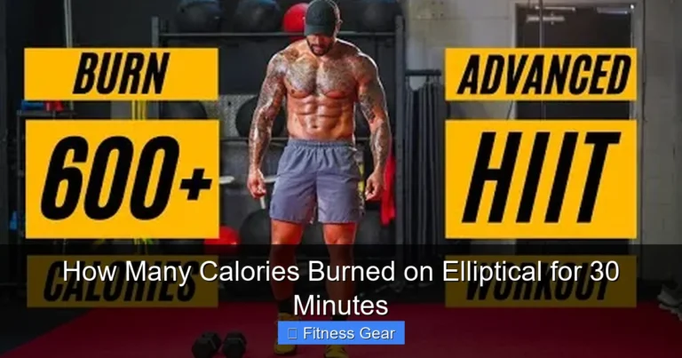 How Many Calories Burned on Elliptical for 30 Minutes