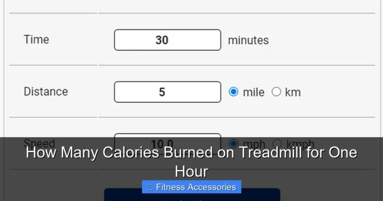 How Many Calories Burned on Treadmill for One Hour