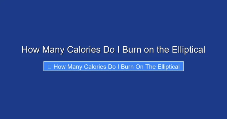 How Many Calories Do I Burn on the Elliptical