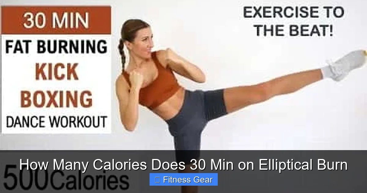 How Many Calories Does 30 Min on Elliptical Burn