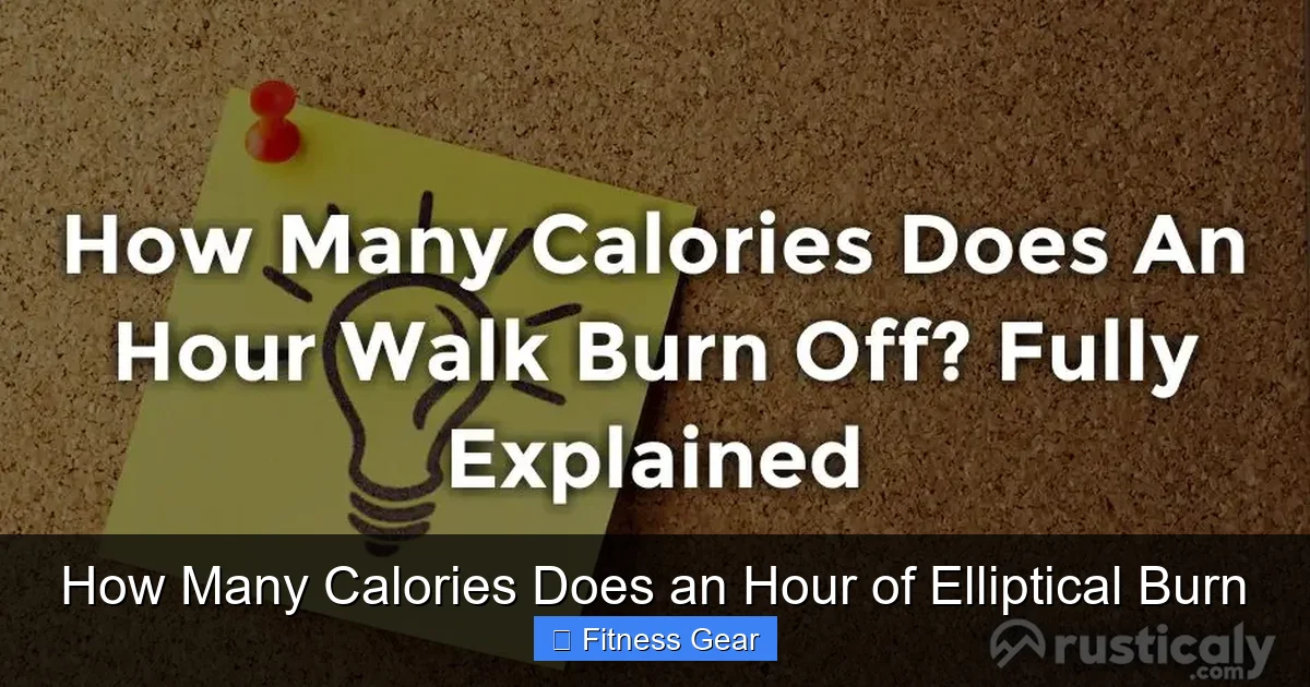 How Many Calories Does an Hour of Elliptical Burn
