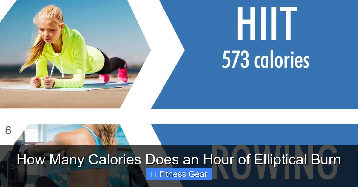 How Many Calories Does an Hour of Elliptical Burn