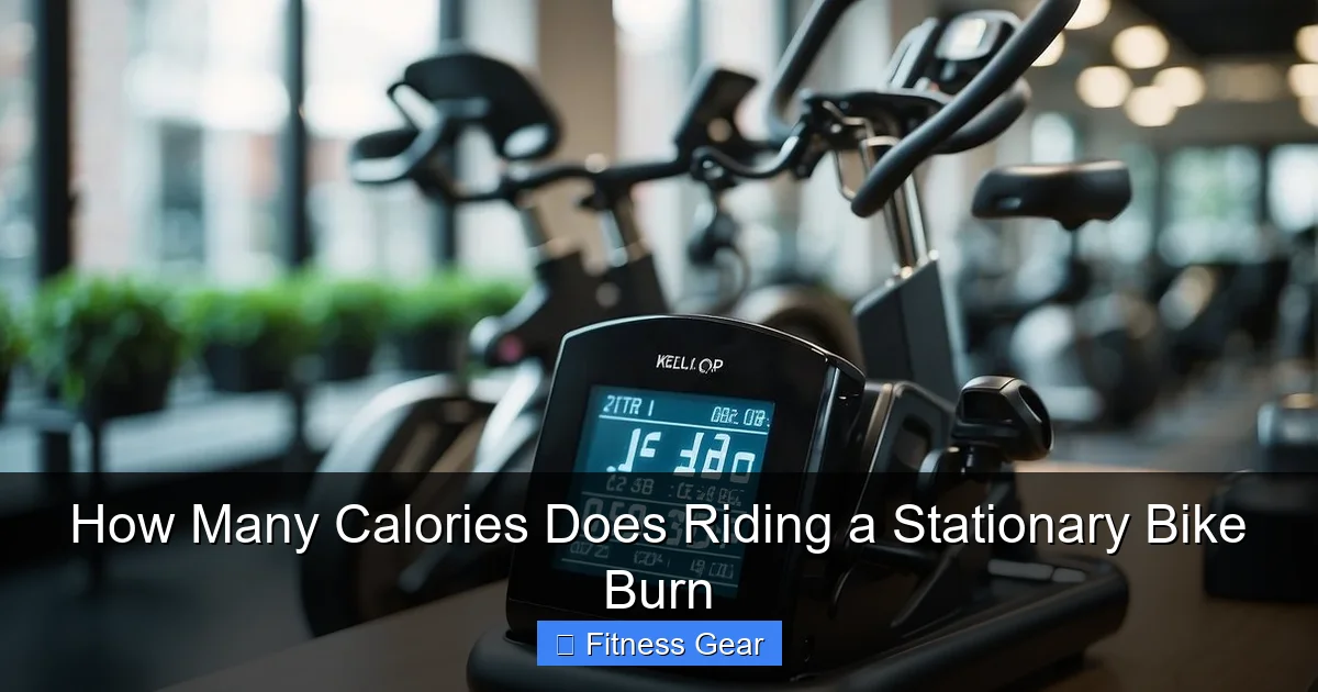 How Many Calories Does Riding a Stationary Bike Burn