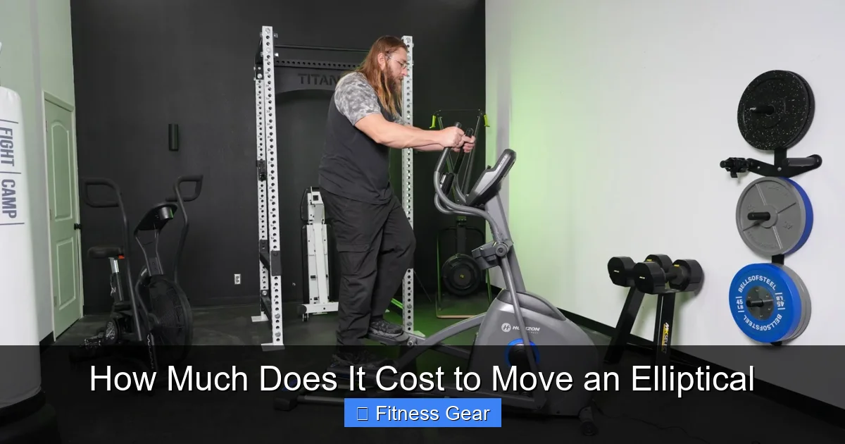 How Much Does It Cost to Move an Elliptical