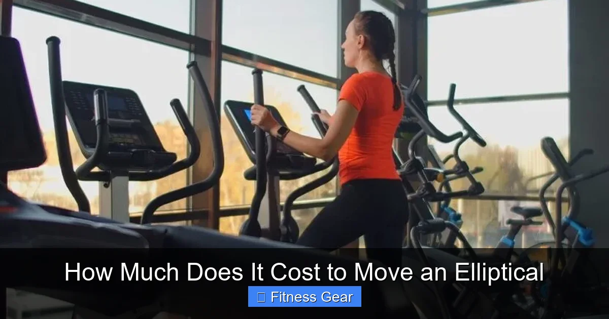 How Much Does It Cost to Move an Elliptical