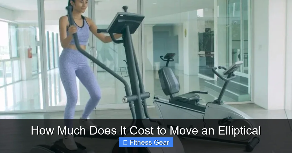 How Much Does It Cost to Move an Elliptical