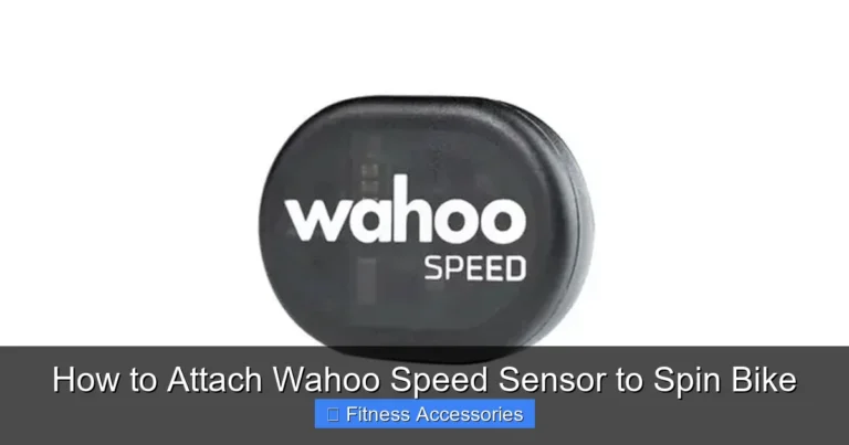How to Attach Wahoo Speed Sensor to Spin Bike