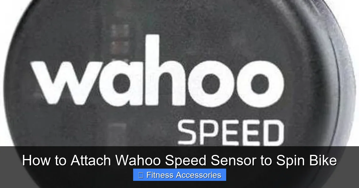 How to Attach Wahoo Speed Sensor to Spin Bike