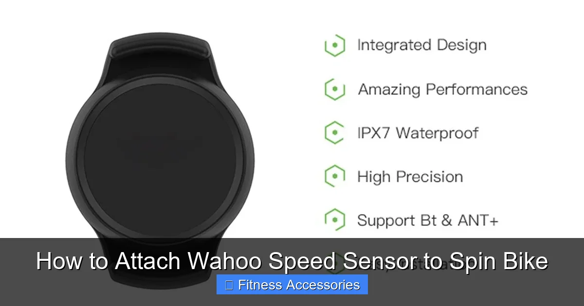 How to Attach Wahoo Speed Sensor to Spin Bike