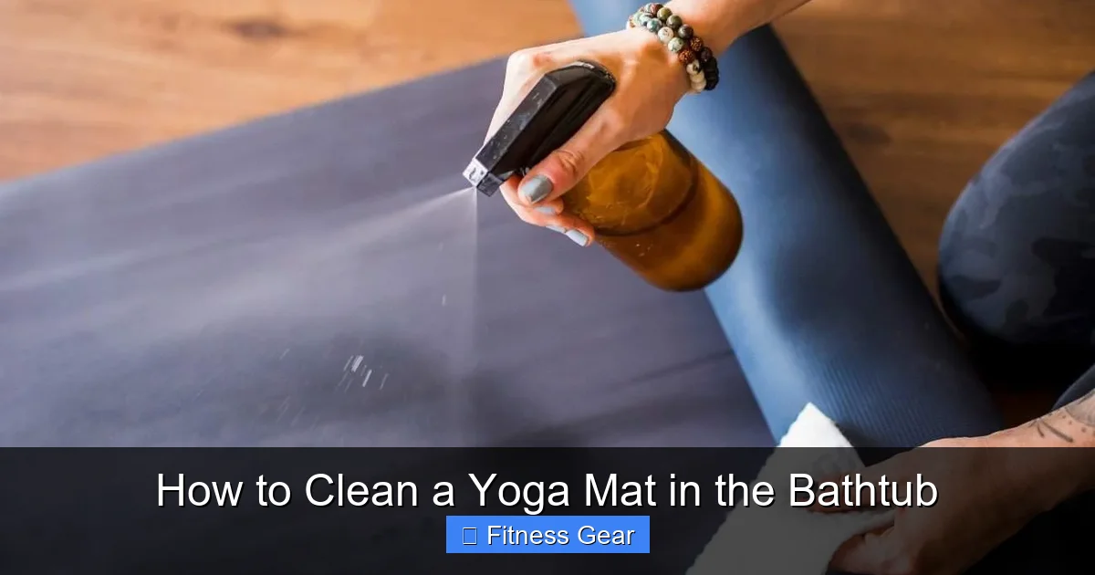 How to Clean a Yoga Mat in the Bathtub