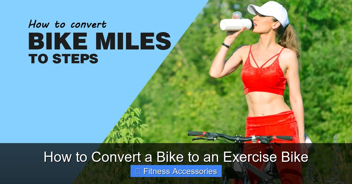 How to Convert a Bike to an Exercise Bike