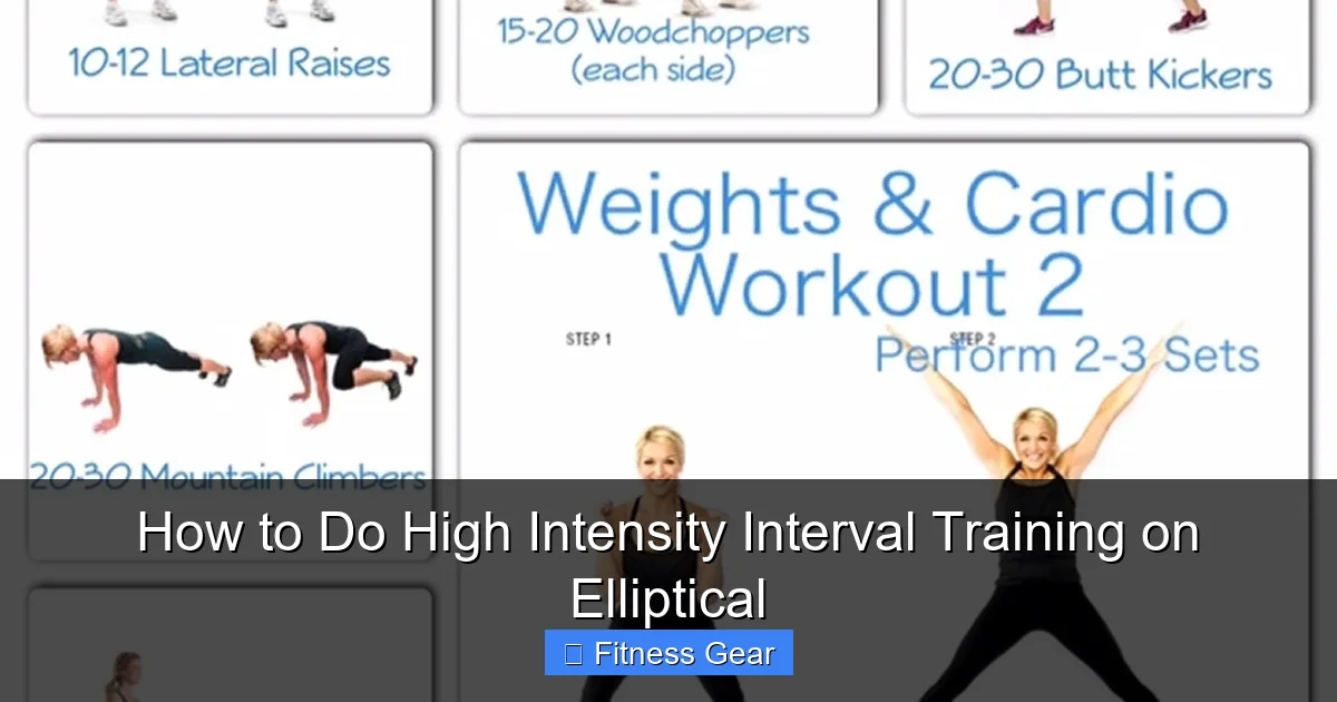 How to Do High Intensity Interval Training on Elliptical