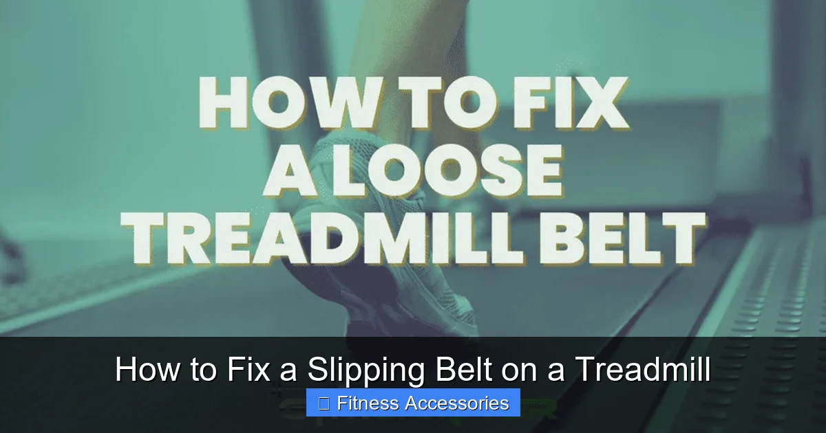 How to Fix a Slipping Belt on a Treadmill