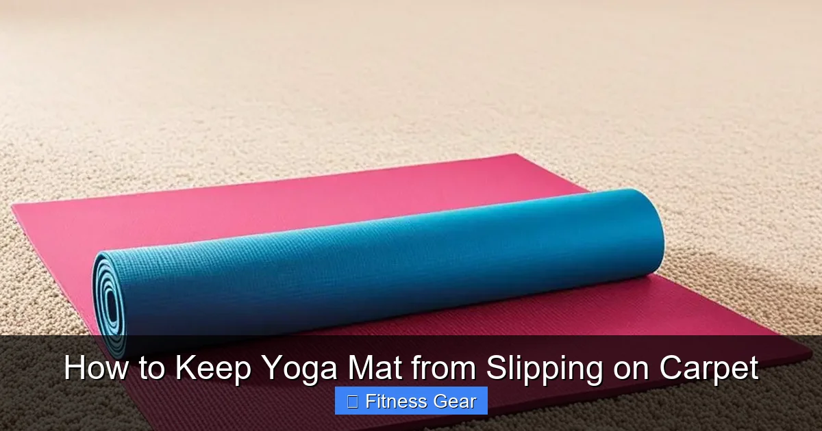 How to Keep Yoga Mat from Slipping on Carpet