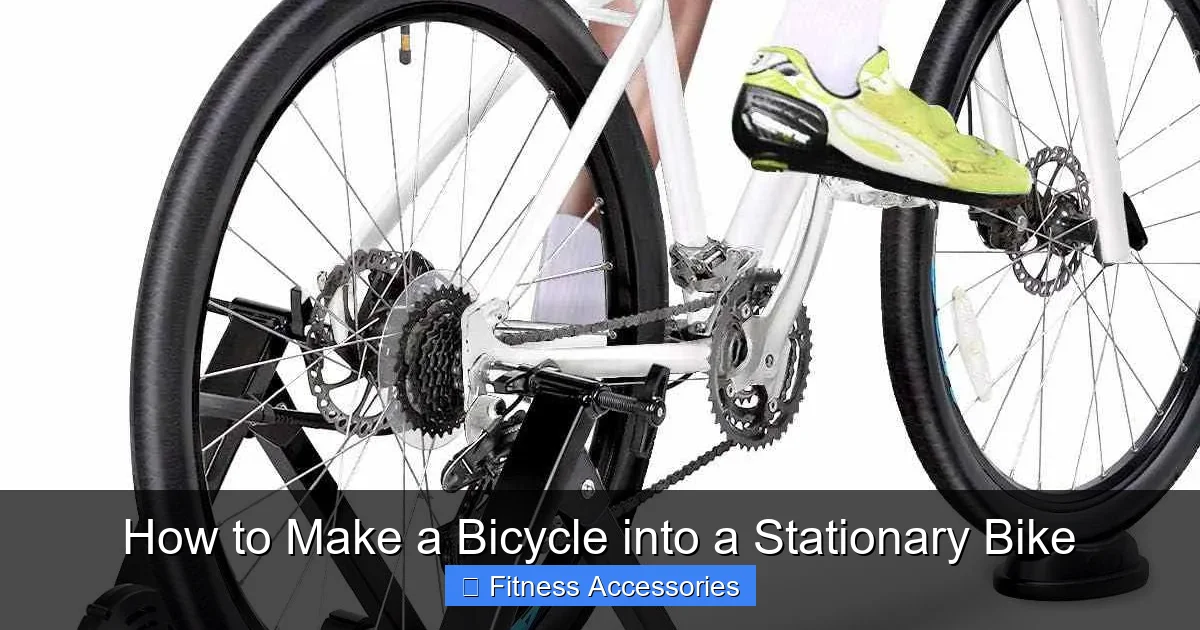 How to Make a Bicycle into a Stationary Bike