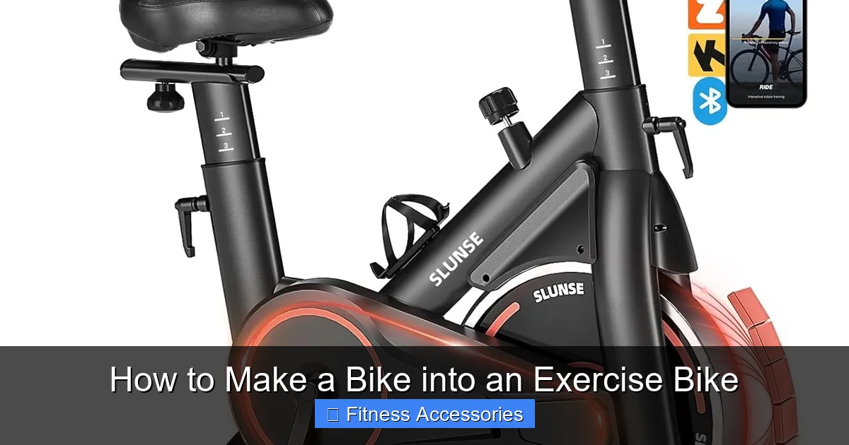 How to Make a Bike into an Exercise Bike