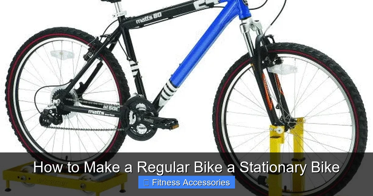 How to Make a Regular Bike a Stationary Bike
