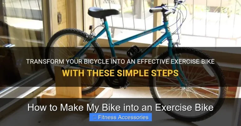 How to Make My Bike into an Exercise Bike