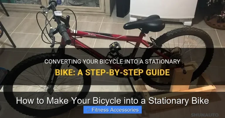 How to Make Your Bicycle into a Stationary Bike