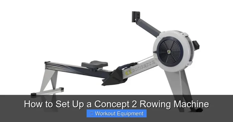 How to Set Up a Concept 2 Rowing Machine