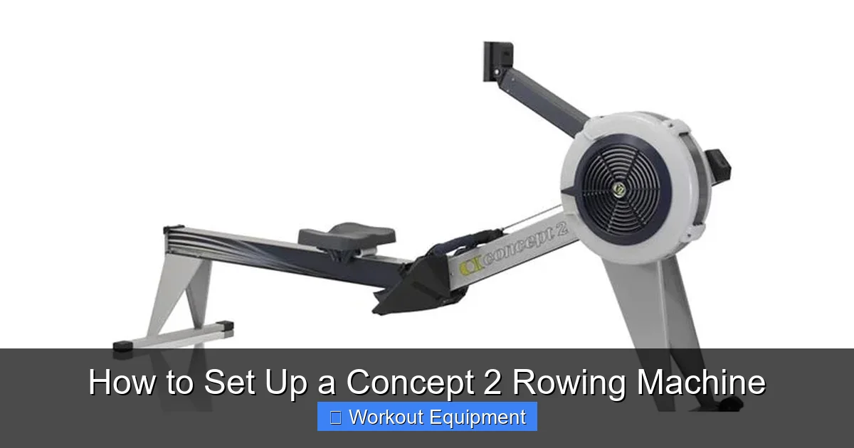 How to Set Up a Concept 2 Rowing Machine