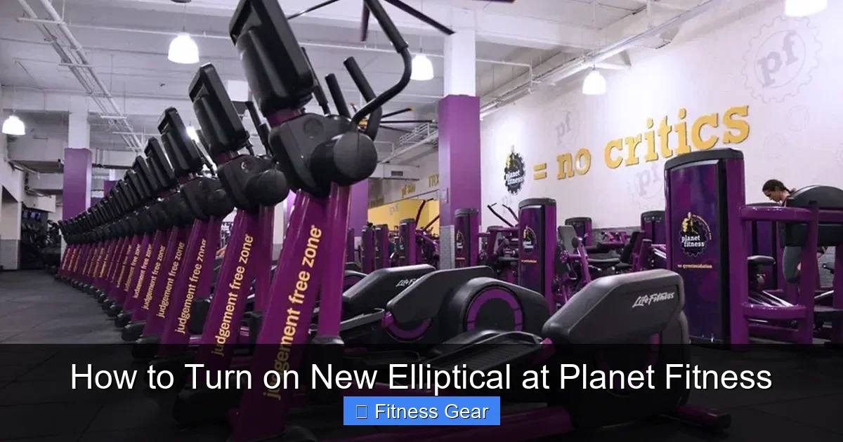 How to Turn on New Elliptical at Planet Fitness